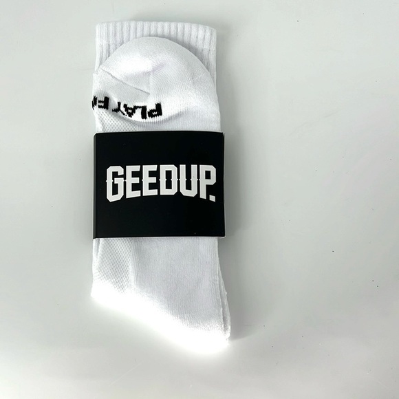 Geedup NWT men’s OS crew White Socks - Picture 2 of 7